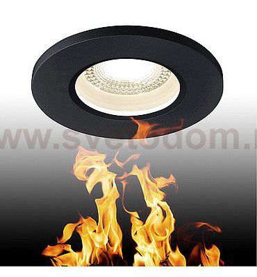 1001011 SLV KAMUELA LED светильник встраиваемый IP65 с LED 7.8Вт, 3000К, 600лм, 38°, черный