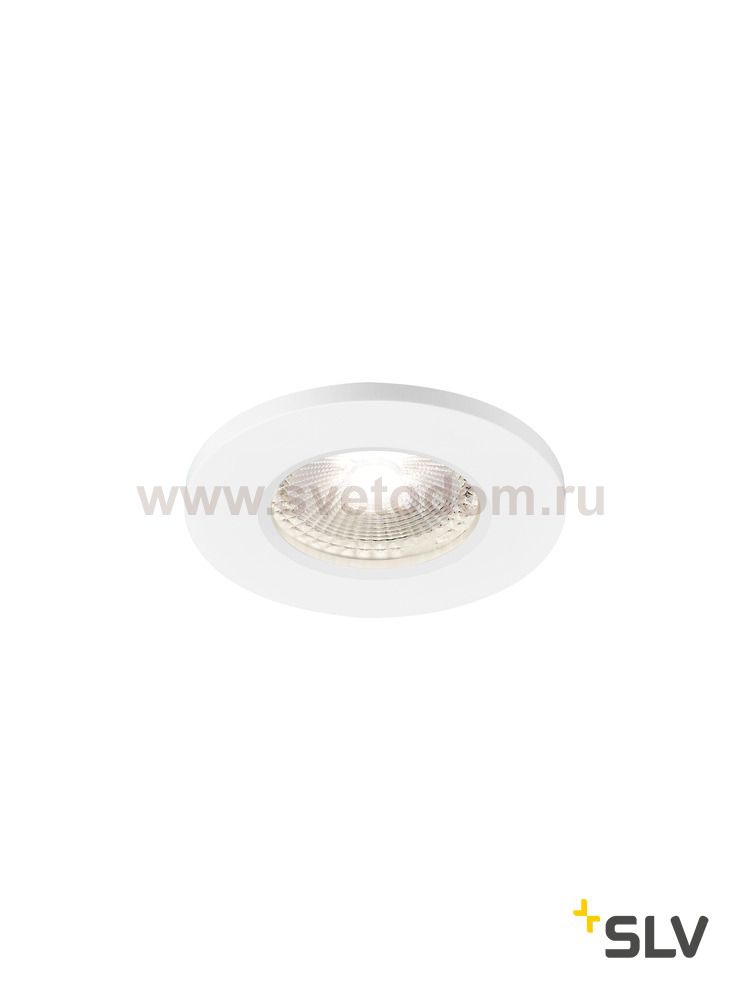 1001018 SLV KAMUELA ECO LED светильник встраиваемый IP65 с LED 6.5Вт, 4000К, 400лм, 38°, белый
