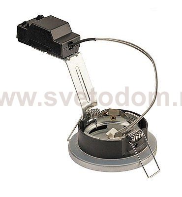 SLV 1001159 DOLIX OUT ROUND MR16 светильник встраиваемый IP65 12В для лампы MR16 50Вт макс., матовый хром