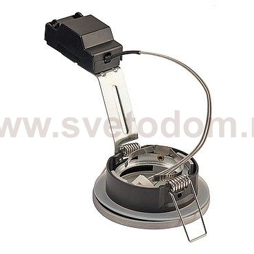 SLV 1001160 DOLIX OUT ROUND MR16 светильник встраиваемый IP65 12В для лампы MR16 50Вт макс., серебр. (ex 111008)