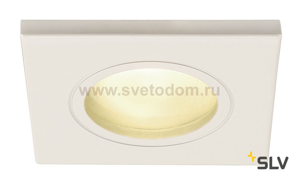SLV 1001161 DOLIX OUT SQUARE MR16 светильник встраиваемый IP65 12В для лампы MR16 50Вт макс., белый (ex 111121)