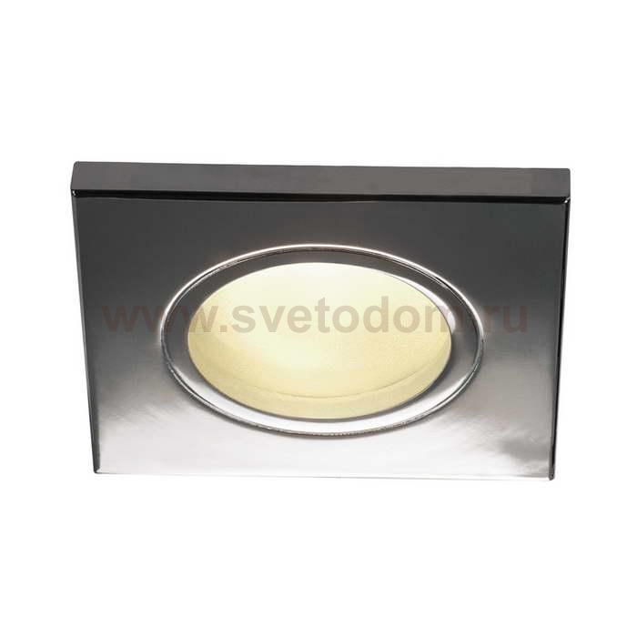 SLV 1001162 DOLIX OUT SQUARE MR16 светильник встраиваемый IP65 12В для лампы MR16 50Вт макс., хром (ex 111122)