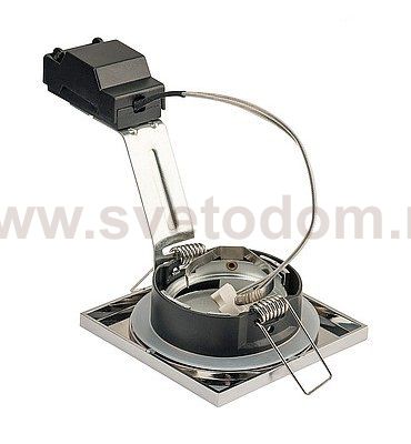 SLV 1001162 DOLIX OUT SQUARE MR16 светильник встраиваемый IP65 12В для лампы MR16 50Вт макс., хром (ex 111122)