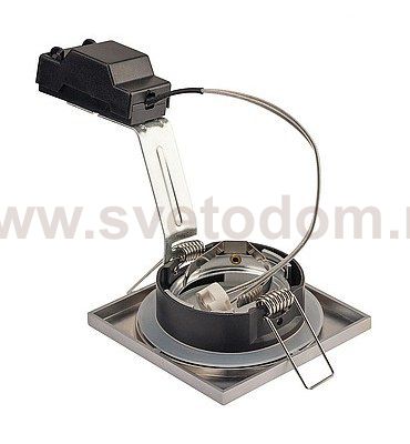 SLV 1001163 DOLIX OUT SQUARE MR16 светильник встраиваемый IP65 12В для лампы MR16 50Вт макс., матовый хром