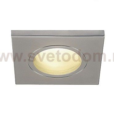 SLV 1001163 DOLIX OUT SQUARE MR16 светильник встраиваемый IP65 12В для лампы MR16 50Вт макс., матовый хром