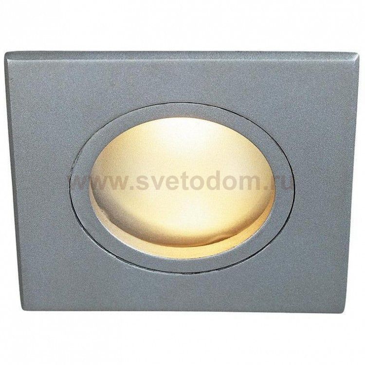 SLV 1001164 DOLIX OUT SQUARE MR16 светильник встраиваемый IP65 12В для лампы MR16 50Вт макс., cеребр.(ex 111128)