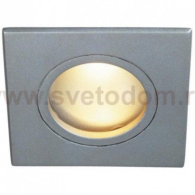 SLV 1001164 DOLIX OUT SQUARE MR16 светильник встраиваемый IP65 12В для лампы MR16 50Вт макс., cеребр.(ex 111128)