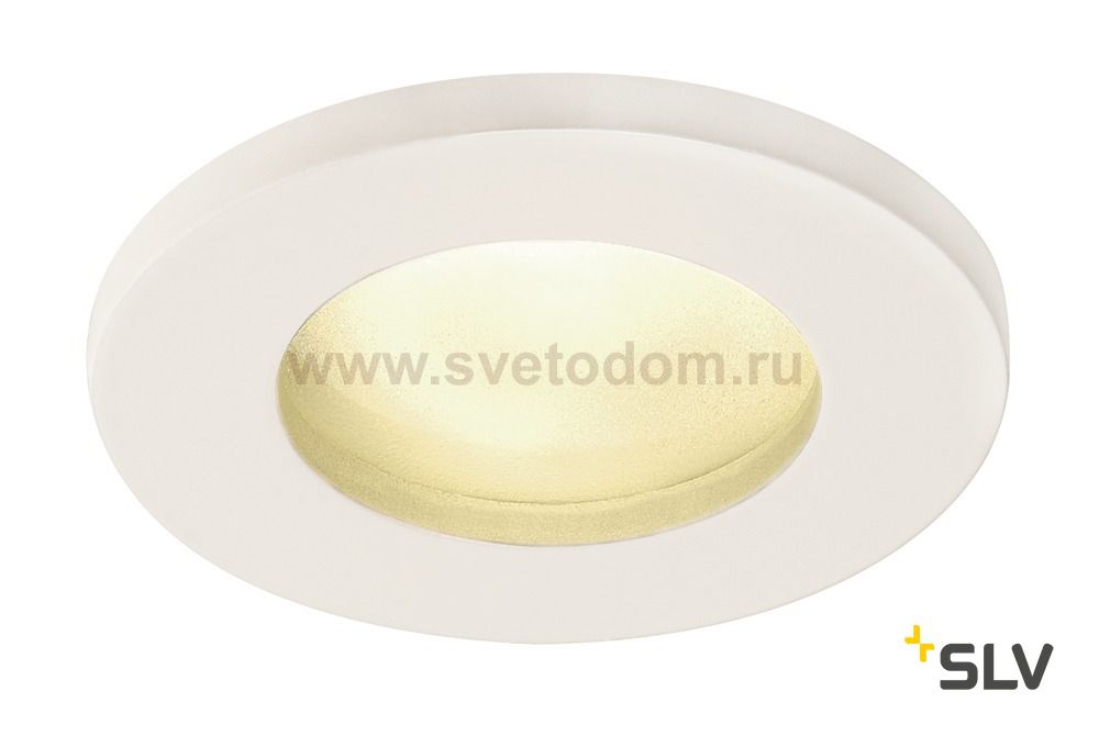 SLV 1001165 DOLIX OUT ROUND GU10 светильник встраиваемый IP65 для лампы GU10 50Вт макс., белый (ex 111021)