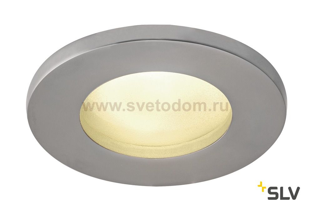 SLV 1001168 DOLIX OUT ROUND GU10 светильник встраиваемый IP65 для лампы GU10 50Вт макс., матовый хром