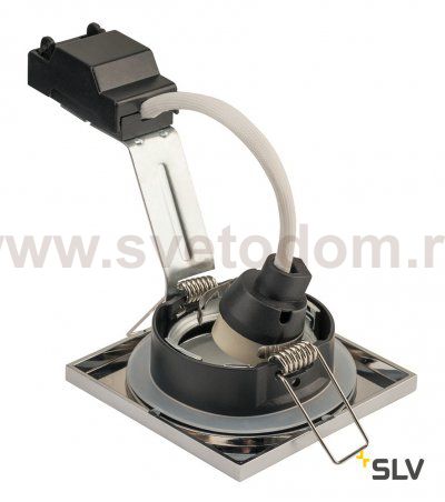 SLV 1001170 DOLIX OUT SQUARE GU10 светильник встраиваемый IP65 для лампы GU10 50Вт макс., хром (ex 111142