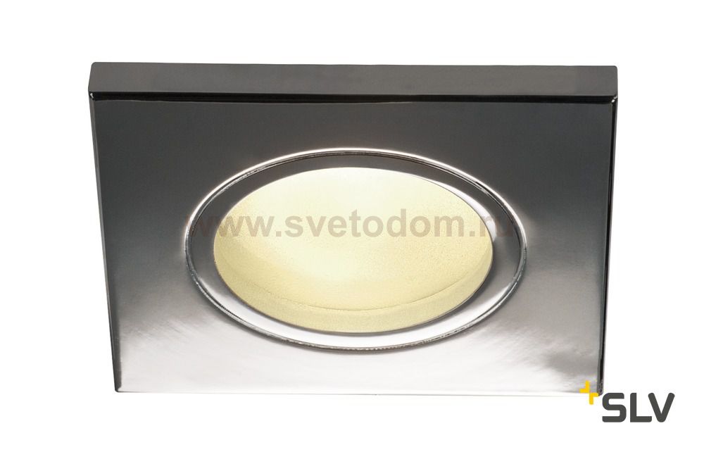 SLV 1001170 DOLIX OUT SQUARE GU10 светильник встраиваемый IP65 для лампы GU10 50Вт макс., хром (ex 111142
