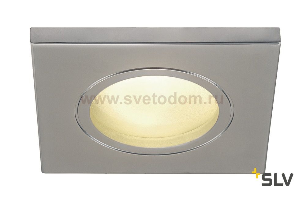 SLV 1001172 DOLIX OUT SQUARE GU10 светильник встраиваемый IP65 для лампы GU10 50Вт макс., матовый хром