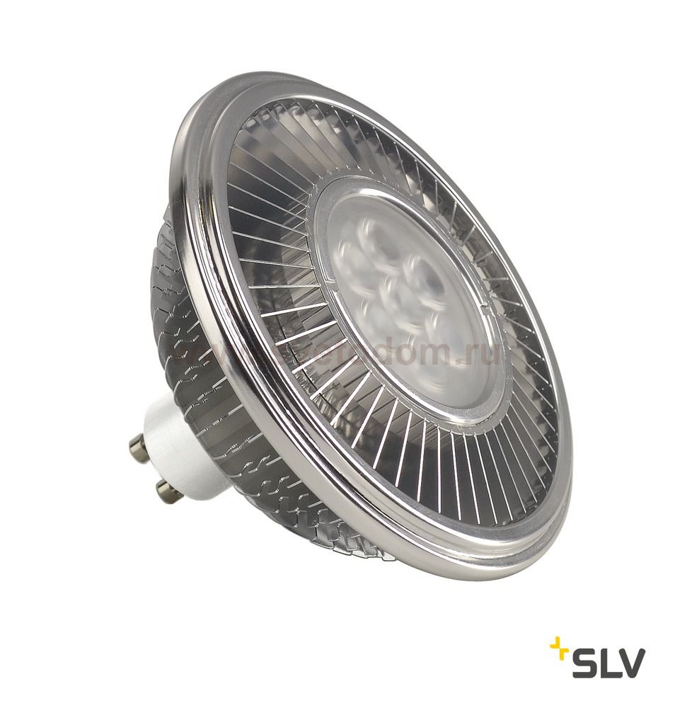 SLV 1001242 LED QPAR111 GU10 источник света 230В, 13Вт, 2700K, 1100лм, 30°, димм., алюм. корпус (ex 551642)