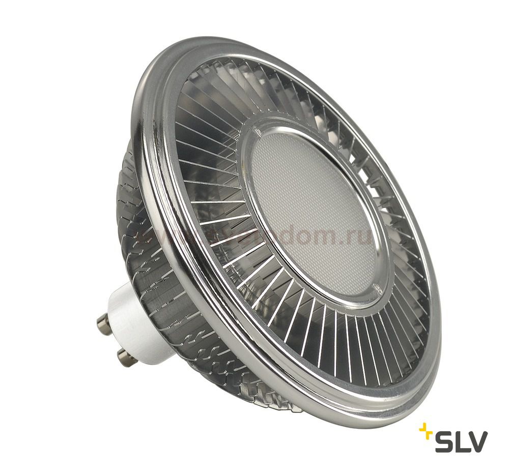 SLV 1001244 LED QPAR111 GU10 источник света 230В, 13Вт, 2700K, 1000лм, 140°, димм., алюм. корпус (ex 551652)