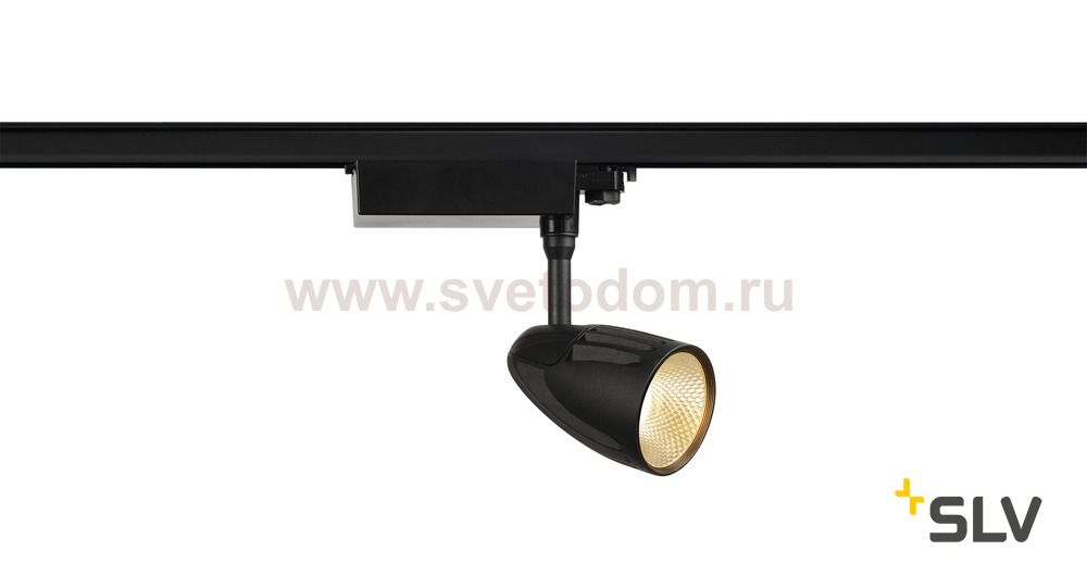 SLV 1001269 3Ph, SPOT T LED светильник 39Вт с LED 3000К, 3100лм, 24°, CRI>80, черный