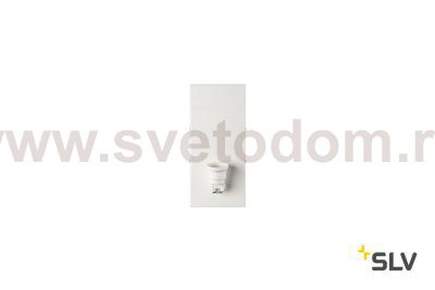 SLV 1001272 FENDA BASIS WL-1 светильник настенный для лампы E27 40Вт макс., без абажура, белый