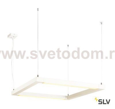 SLV 1001296 OPEN GRILL DOUBLE TWIST PD светильник подвесной 58Вт с LED 3000К, 4500лм, белый (ex 157651)