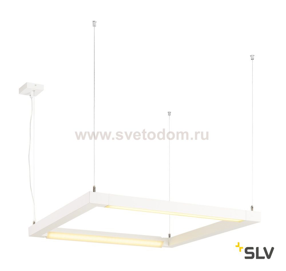 SLV 1001296 OPEN GRILL DOUBLE TWIST PD светильник подвесной 58Вт с LED 3000К, 4500лм, белый (ex 157651)