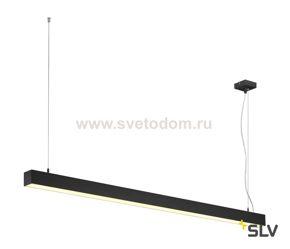 SLV 1001306 Q-LINE SINGLE LED светильник подвесной 45.8Вт с LED 3000К, 3700лм, черный (ex 155120)