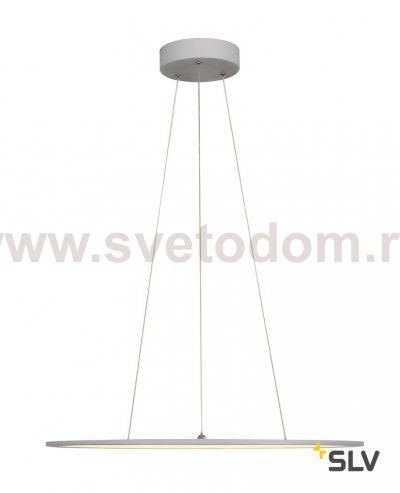 SLV 1001346 PANEL 60 ROUND светильник подвесной 42Вт с LED 2700К, 2850лм, 110°, димм. 1-10В, серебр. (ex 158632)