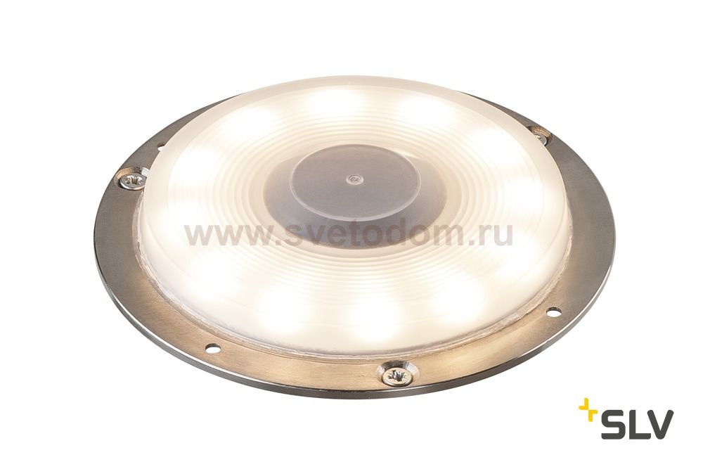SLV 1001359 BIG PLOT светильник накладной IP67 5.5Вт с LED 3000K, 460лм, без накладки, сталь