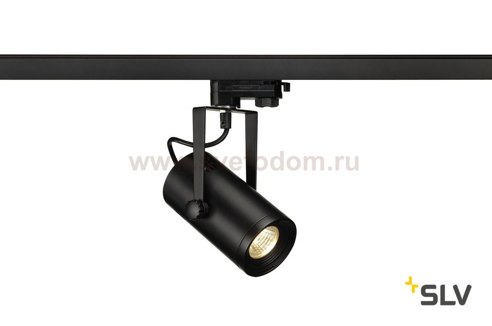 SLV 1001367 3Ph, EURO SPOT LED SMALL светильник 11Вт с LED 3000К, 650лм, 36°, черный (ex 153800)