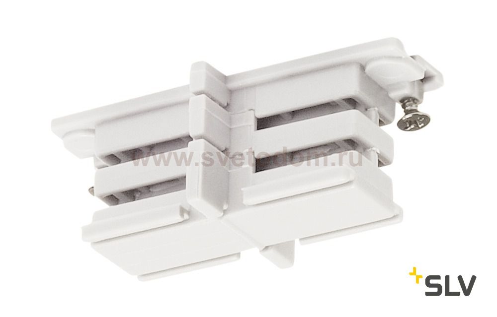 SLV 1001382 3Ph | S-TRACK, коннектор прямой внутренний изолирующий, белый RAL9016 (ex 175081)