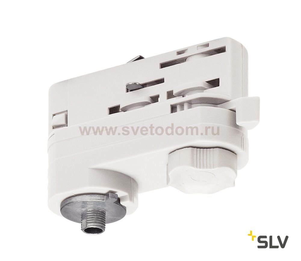 SLV 1001394 3Ph | S-TRACK, адаптер электрический, 10А макс., 10кг макс., белый RAL9016 (ex 175201)