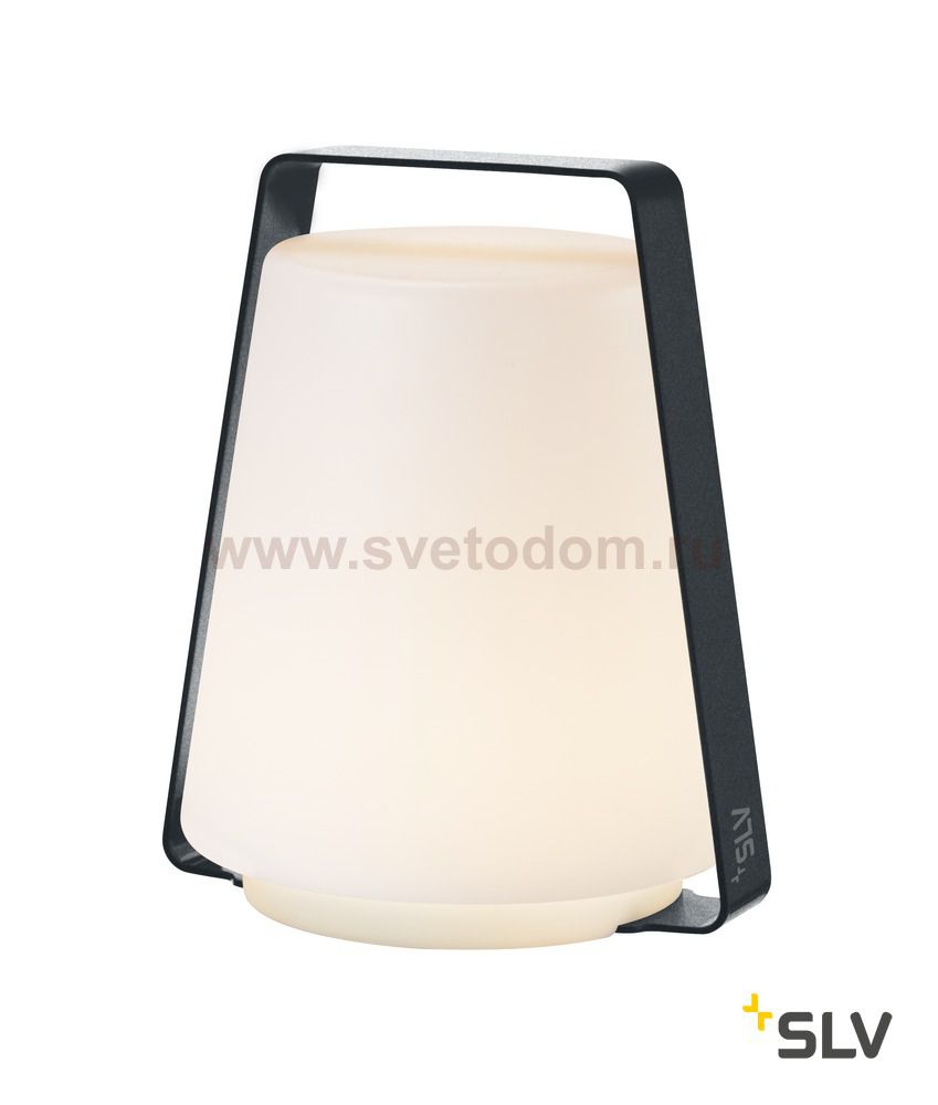 SLV 1001414 DEGANO 18 светильник IP44 3.2Вт с аккумулятором и LED 3000К, 200лм, антрацитно-серый RAL7016/ белый