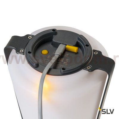 SLV 1001414 DEGANO 18 светильник IP44 3.2Вт с аккумулятором и LED 3000К, 200лм, антрацитно-серый RAL7016/ белый