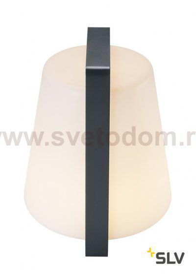 SLV 1001415 DEGANO 35 светильник IP44 6.4Вт с аккумулятором и LED 3000К, 450лм, антрацитно-серый RAL7016/ белый