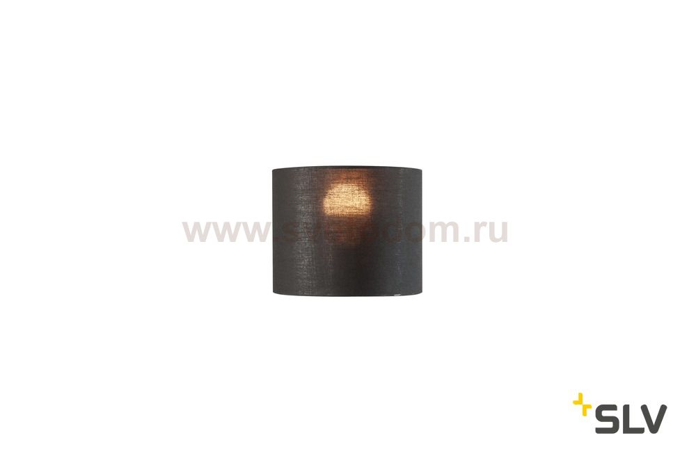 SLV 1001452 FENDA, абажур-цилиндр диам. 20 см, черный/ медь (40Вт макс.)