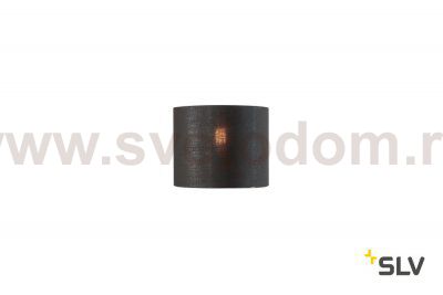 SLV 1001452 FENDA, абажур-цилиндр диам. 20 см, черный/ медь (40Вт макс.)