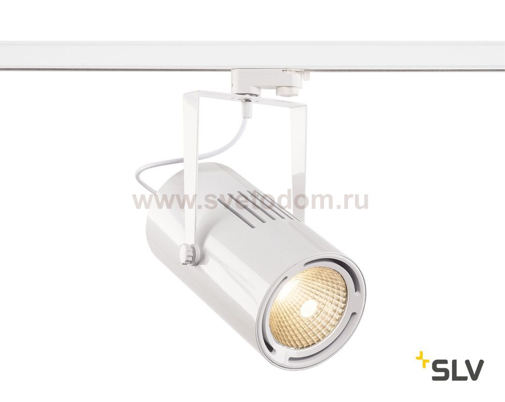 SLV 1001477 3Ph, EURO SPOT LED LARGE светильник 61Вт с LED 3000К, 5500лм, 12°, белый