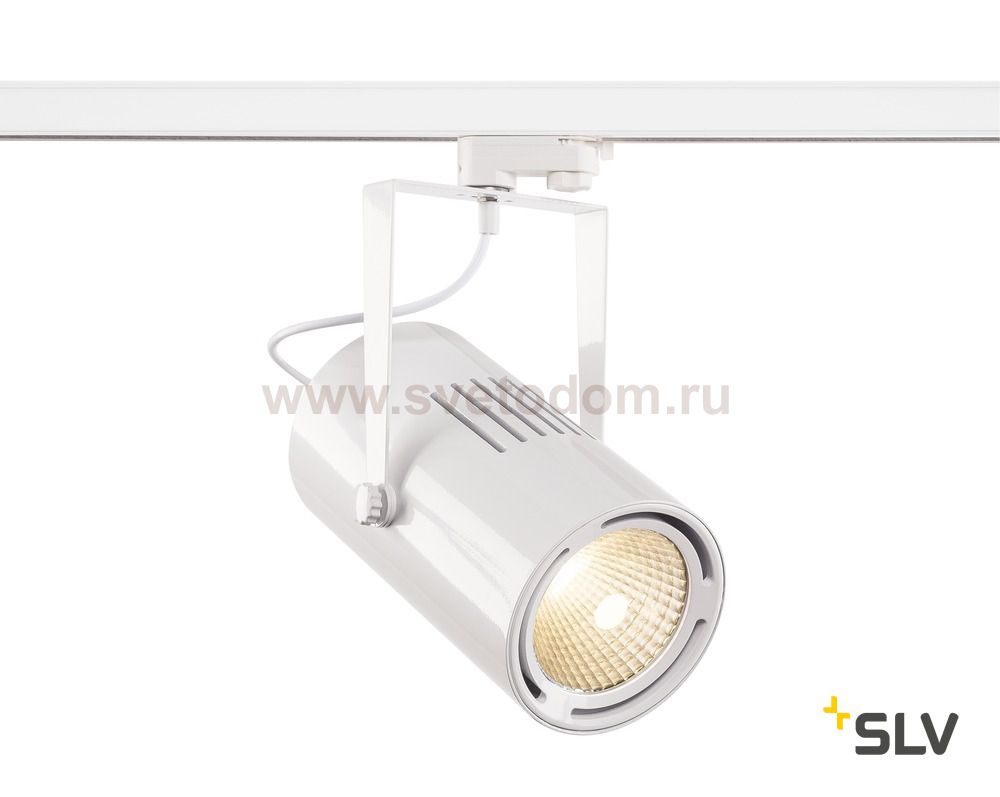 SLV 1001482 3Ph, EURO SPOT LED LARGE светильник 61Вт с LED 3000К, 5500лм, 60°, белый