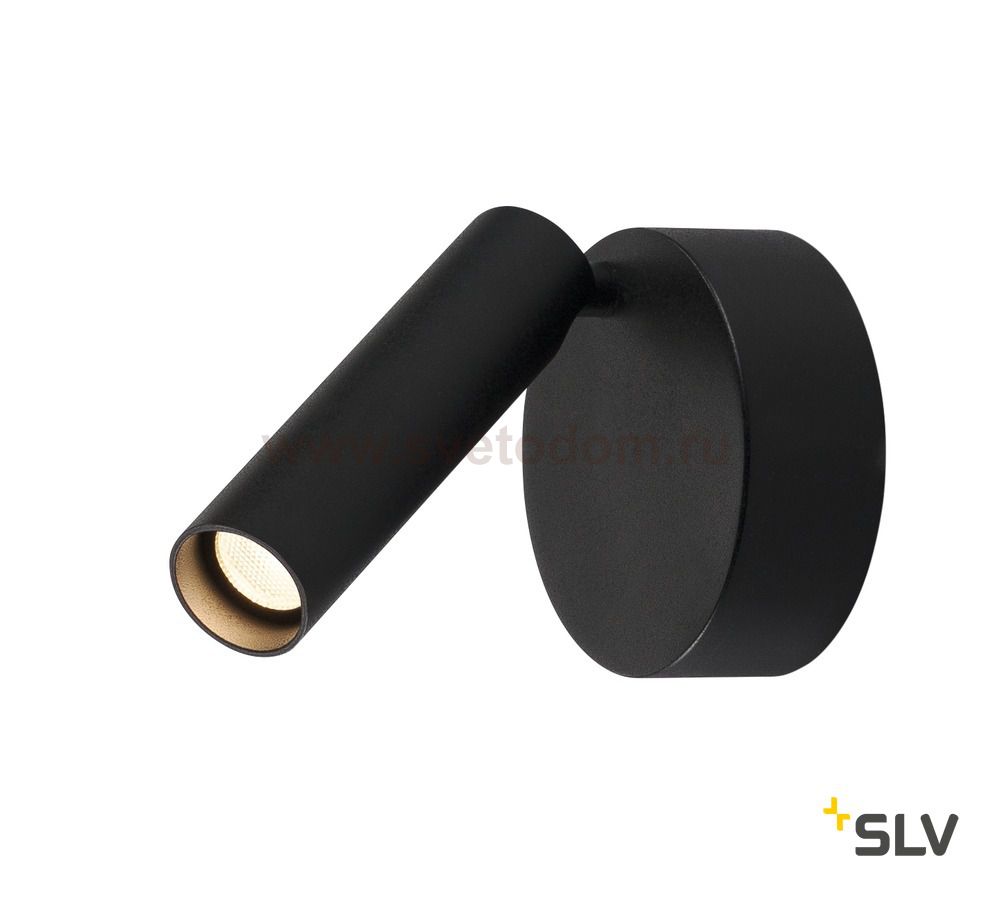 SLV 1001495 KARPO 30 SINGLE CW светильник накладной 9Вт с LED 3000К, 580лм, 40°, CRI>90, диммируемый, черный