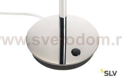 SLV 1001502 MAGANDA TL настольное зеркало косметическое IP44 с подсветкой 4.2Вт с LED 3000К, 70лм, хром/ белый