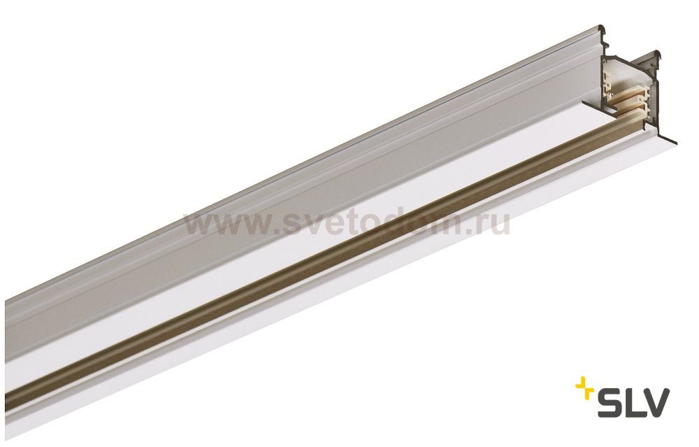 SLV 1001532 3Ph | EUTRAC® R шинопровод встраиваемый 3м, трехканальный, 230В, 16А макс., белый RAL9016 (ex145311)