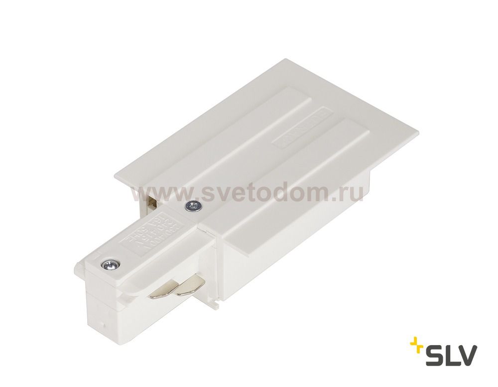 SLV 1001533 3Ph | EUTRAC® R, разъём питания, 16А макс., GND слева, белый RAL9016 (ex 145541)