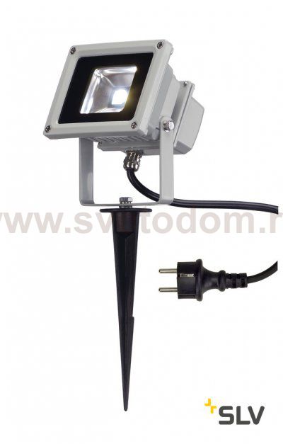 SLV 1001633 OUTDOOR BEAM 12 светильник накладной IP65 11Вт с LED 5700К, 800лм, 100°,  серебристый (ex 231101)