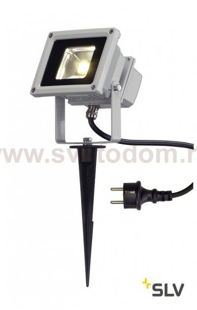 SLV 1001634 OUTDOOR BEAM 12 светильник накладной IP65 11Вт с LED 3000К, 725лм, 100°,  серебристый (ex 231102)