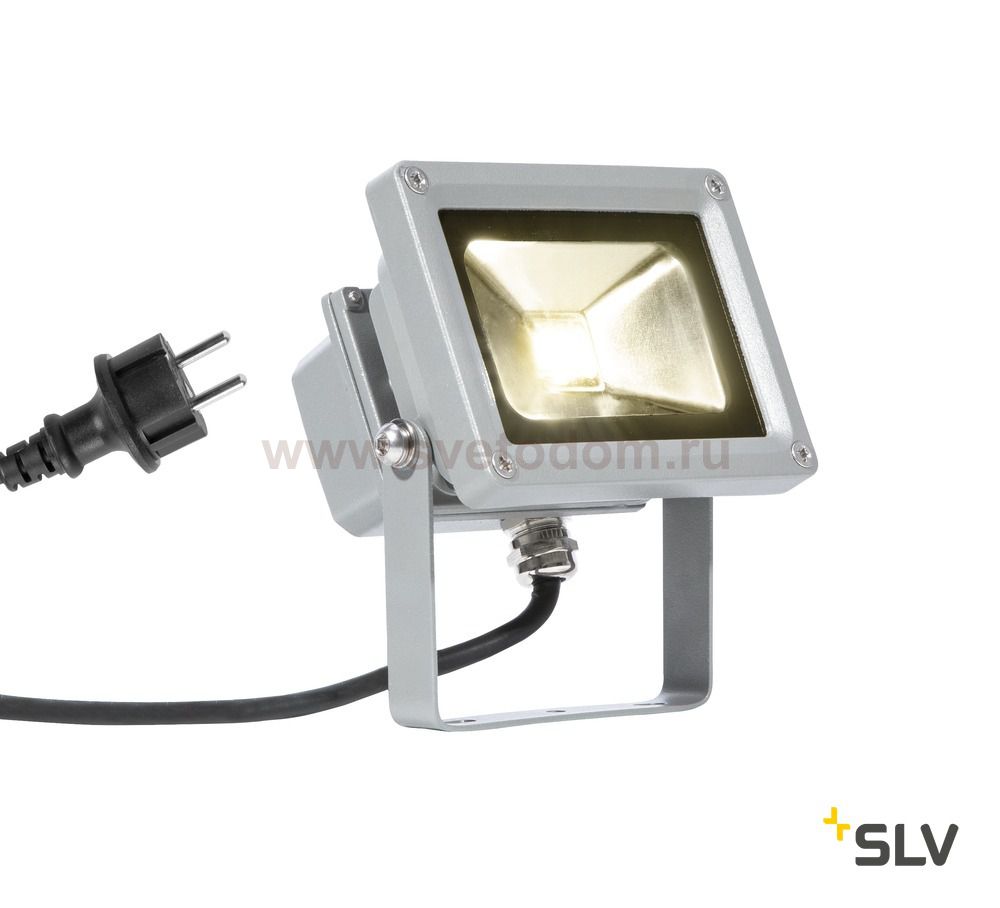 SLV 1001634 OUTDOOR BEAM 12 светильник накладной IP65 11Вт с LED 3000К, 725лм, 100°,  серебристый (ex 231102)