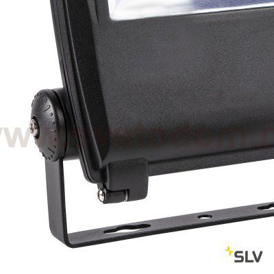 SLV 1001642 FLOOD LIGHT 25 светильник IP65 32Вт с LED 5700К, 2350лм, 90°, кабель 2м с вилкой, черный (ex 231162)