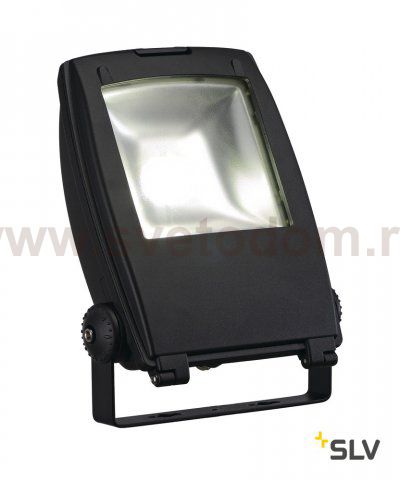 SLV 1001642 FLOOD LIGHT 25 светильник IP65 32Вт с LED 5700К, 2350лм, 90°, кабель 2м с вилкой, черный (ex 231162)