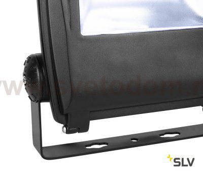 SLV 1001644 FLOOD LIGHT 32 светильник IP65 81Вт с LED 5700К, 7200лм, 90°, кабель 2м с вилкой, черный (ex 231175)