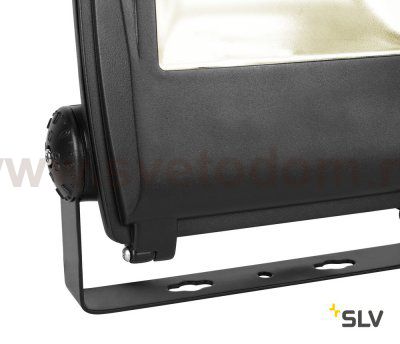 SLV 1001645 FLOOD LIGHT 32 светильник IP65 81Вт с LED 3000К, 6300лм, 90°, кабель 2м с вилкой, черный (ex 231173)