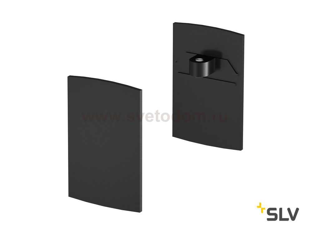 SLV 1001807 H-PROFIL, заглушка, 2шт., черный