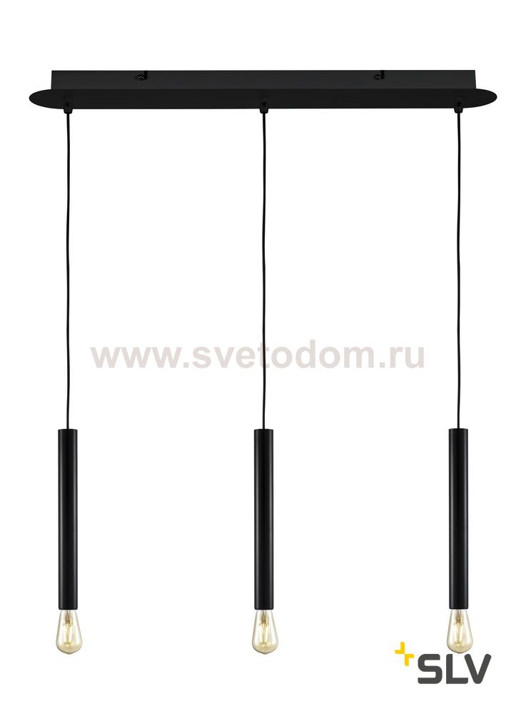 SLV 1001818 FITU, основание прямоугольное 3х, черный