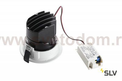 SLV 1001841 RENISTO ROUND M светильник встраиваемый 16Вт с LED 3000К, 930лм, 36°, без панели, белый