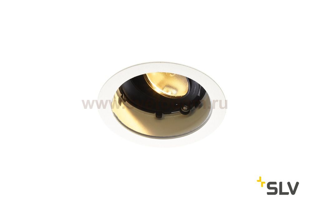 SLV 1001841 RENISTO ROUND M светильник встраиваемый 16Вт с LED 3000К, 930лм, 36°, без панели, белый